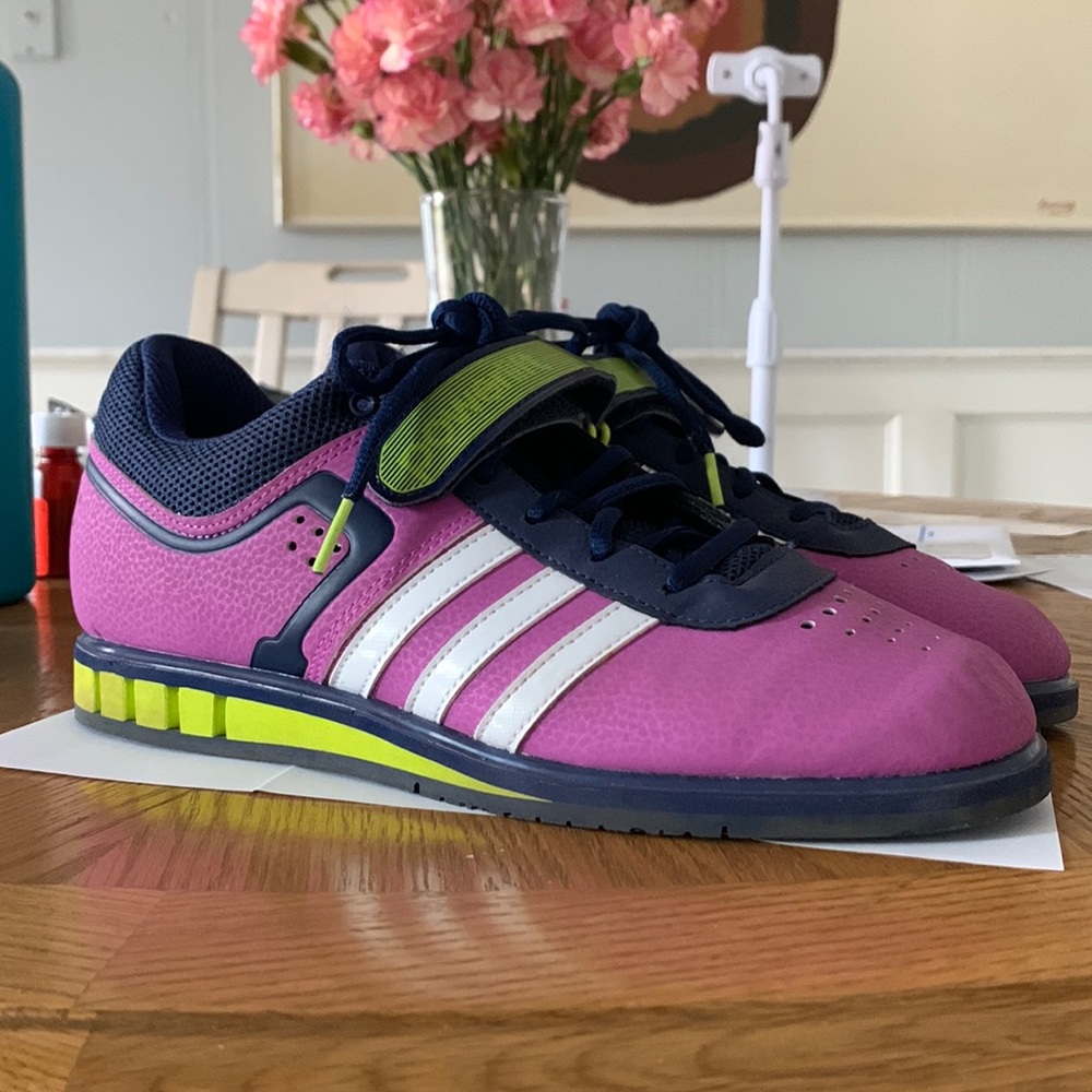 adidas Women's Pink, Navy & Lime Athletic Shoes